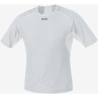 Gore Wear Windstopper Unterwäsche Base Layer Kurzarm Weiß Grau - S male Gore Wear Windstopper Unterwäsche Base Layer Kurzarm Weiß Grau - S male