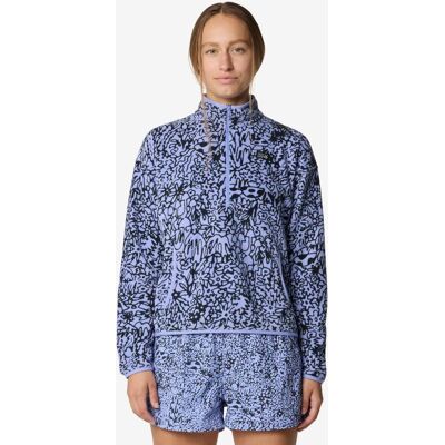 Mountain Hardwear Microchill Half Zip Damen Sweatshirt violett schwarz - L female Mountain Hardwear Microchill Half Zip Damen Sweatshirt violett schwarz - L female