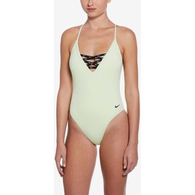 Nike Swim Icon Crossback One Piece Damen Badeanzug hellgrün - XS female Nike Swim Icon Crossback One Piece Damen Badeanzug hellgrün - XS female