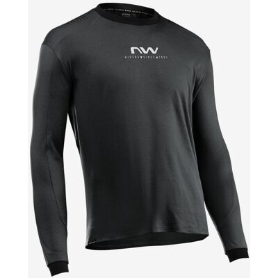 Northwave Sharp Langarmtrikot schwarz/Logo weiß - XL male Northwave Sharp Langarmtrikot schwarz/Logo weiß - XL male