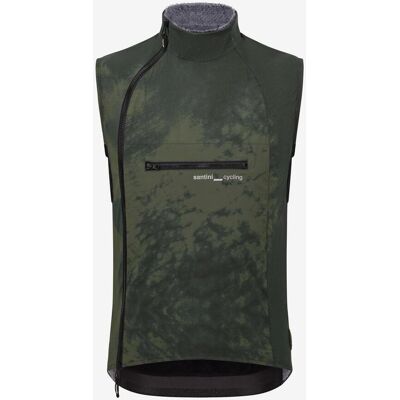 Santini Alpha Insulated Windweste militärgrün - M unisex Santini Alpha Insulated Windweste militärgrün - M unisex
