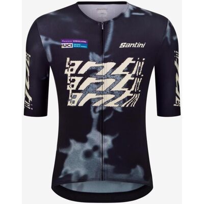 Santini UCI Gravel World Series Kurzarmtrikot Slim Fit schwarz - L unisex Santini UCI Gravel World Series Kurzarmtrikot Slim Fit schwarz - L unisex