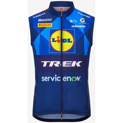 Santini Lidl-Trek 2026 Fan Line Windweste blau - L unisex Santini Lidl-Trek 2026 Fan Line Windweste blau - L unisex