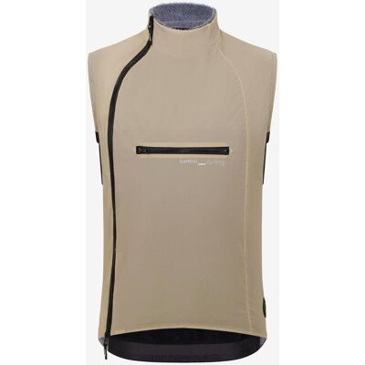 Santini Alpha Insulated Windweste beige schwarz - M unisex Santini Alpha Insulated Windweste beige schwarz - M unisex