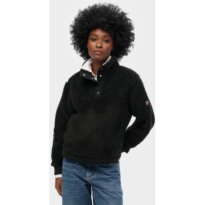 Superdry Super Soft Damen Fleecejacke schwarz - S female Superdry Super Soft Damen Fleecejacke schwarz - S female