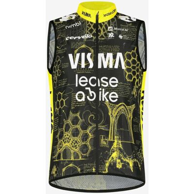 Team Visma Lease a Bike Tour de France 2026 Replica Windweste schwarz/gelb - XS male Team Visma Lease a Bike Tour de France 2026 Replica Windweste schwarz/gelb - XS male