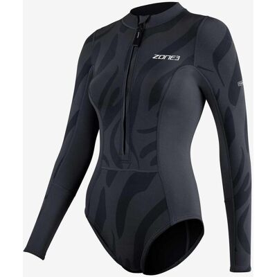 Zone3 Yulex Long Sleeve One Piece Damen Badeanzug schwarz/grau - 6 female Zone3 Yulex Long Sleeve One Piece Damen Badeanzug schwarz/grau - 6 female
