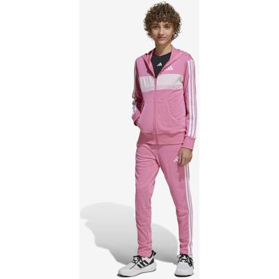 adidas Seasonal Essentials Tiberio French Terry 3 Junior Trainingsanzug rosa/weiß - 128 unisex adidas Seasonal Essentials Tiberio French Terry 3 Junior Trainingsanzug rosa/weiß - 128 unisex