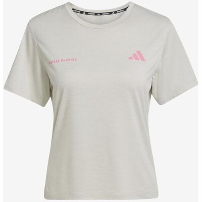adidas Own The Run Melange T-Shirt kurzarm beige hell Damen - L female adidas Own The Run Melange T-Shirt kurzarm beige hell Damen - L female