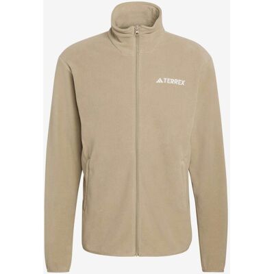 adidas Multi Essentials Fleece Full Zip Fleecejacke grün - XS male adidas Multi Essentials Fleece Full Zip Fleecejacke grün - XS male