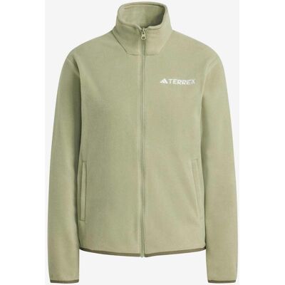 adidas Multi Essentials Fleece Damen Fleecejacke grün - S female adidas Multi Essentials Fleece Damen Fleecejacke grün - S female