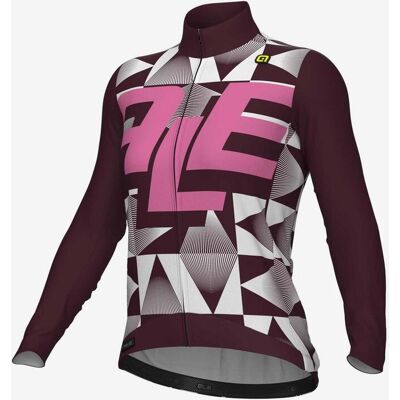 Alé PR.E Multiverse Damen Langarmtrikot mattschwarz/weiss/rosa - S female Alé PR.E Multiverse Damen Langarmtrikot mattschwarz/weiss/rosa - S female