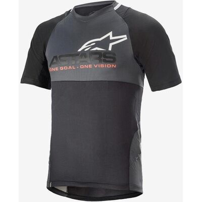 Alpinestars Alps 8.0 Kurzarmtrikot schwarz/korallenrot - S male Alpinestars Alps 8.0 Kurzarmtrikot schwarz/korallenrot - S male