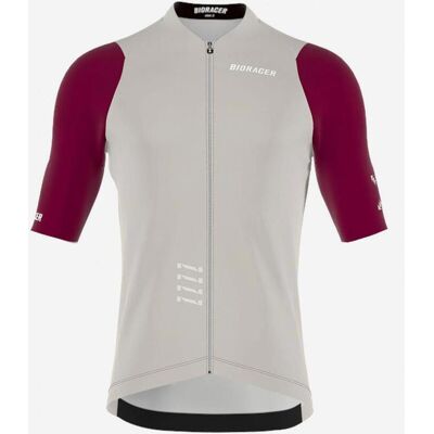 Bioracer Icon 2025 Kinder Trikot - Hellgrau Burgund Bioracer Icon 2025 Kinder Trikot - Hellgrau Burgund