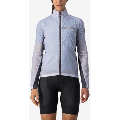 Castelli Squadra Stretch leichte Damen Windjacke silber/dunkelgrau - XL female Castelli Squadra Stretch leichte Damen Windjacke silber/dunkelgrau - XL female