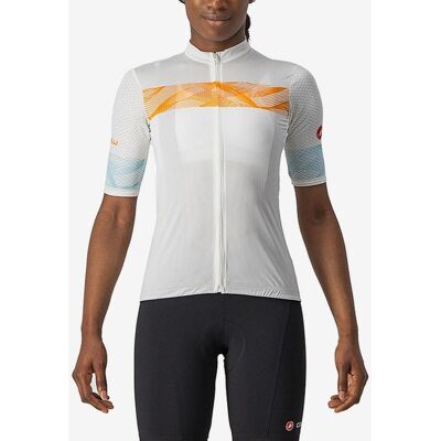 Castelli Fenice Damen Kurzarmtrikot weiß/orange - M female Castelli Fenice Damen Kurzarmtrikot weiß/orange - M female