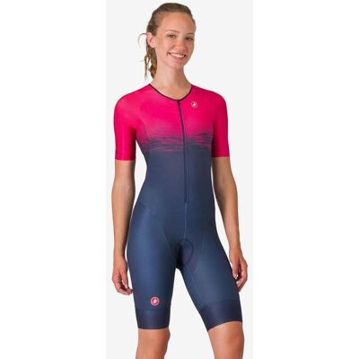 Castelli Core Tri Damen Kurzarm-Trisuit fuchsia/marineblau - L female Castelli Core Tri Damen Kurzarm-Trisuit fuchsia/marineblau - L female