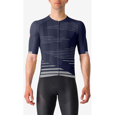 Castelli Climber's 4.0 Rosso Corsa Kurzarmtrikot dunkelblau/silber - XXL male Castelli Climber's 4.0 Rosso Corsa Kurzarmtrikot dunkelblau/silber - XXL male