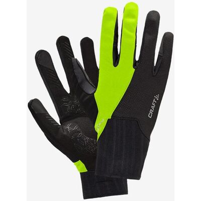 Craft All Weather Handschuhe lang schwarz/gelb - XL male Craft All Weather Handschuhe lang schwarz/gelb - XL male