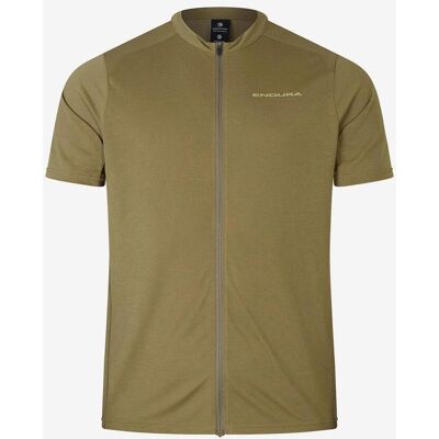 Endura Loop Kurzarmliger Reißverschluss-Radtrikot - Tweed Grün Endura Loop Kurzarmliger Reißverschluss-Radtrikot - Tweed Grün