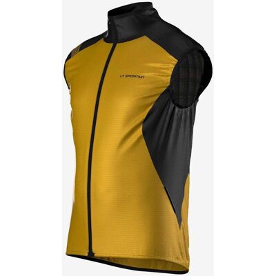 La Sportiva Blizzard Windbreaker Weste gold/schwarz - M male La Sportiva Blizzard Windbreaker Weste gold/schwarz - M male