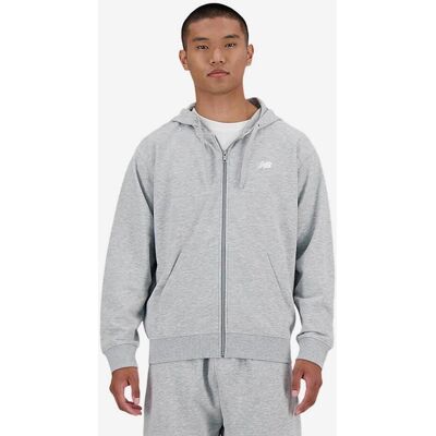 New Balance Sport Essentials French Terry Logo Full Zip Kapuzenjacke grau - M male New Balance Sport Essentials French Terry Logo Full Zip Kapuzenjacke grau - M male