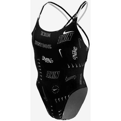 Nike Swim Modern Spiderback One Piece Damen Badeanzug schwarz/weiß - 24 female Nike Swim Modern Spiderback One Piece Damen Badeanzug schwarz/weiß - 24 female