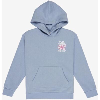 Roxy Surf Feeling Brushed Hoodie Mädchen hellblau - 8 female Roxy Surf Feeling Brushed Hoodie Mädchen hellblau - 8 female