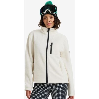 Roxy Alabama Full Zip Solid Damen Fleecejacke weiß - M female Roxy Alabama Full Zip Solid Damen Fleecejacke weiß - M female