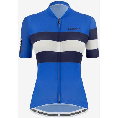 Santini Ecosleek Bengal Damen Kurzarmtrikot elektrisch-blau/weiß - Sleek Fit - XXL female Santini Ecosleek Bengal Damen Kurzarmtrikot elektrisch-blau/weiß - Sleek Fit - XXL female