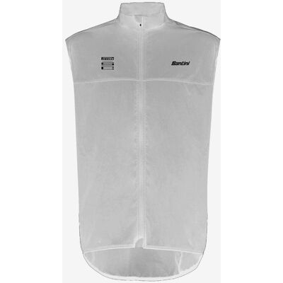 Santini X Pirelli Sport Club Windweste weiß - M male Santini X Pirelli Sport Club Windweste weiß - M male