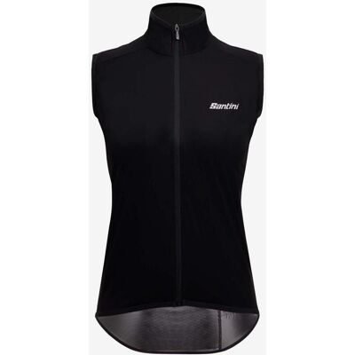 Santini Guard Nimbus Damen Regenweste schwarz - Slim Fit - L female Santini Guard Nimbus Damen Regenweste schwarz - Slim Fit - L female