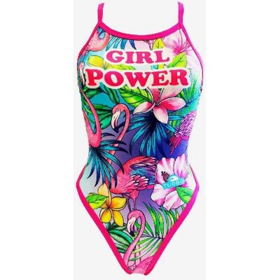 Badeanzug Turbo Girl Power pink Damen - S female Badeanzug Turbo Girl Power pink Damen - S female