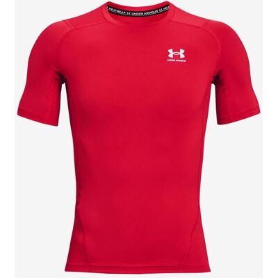 Under Armour HeatGear Compression T-Shirt rot/weiß - XXL male Under Armour HeatGear Compression T-Shirt rot/weiß - XXL male