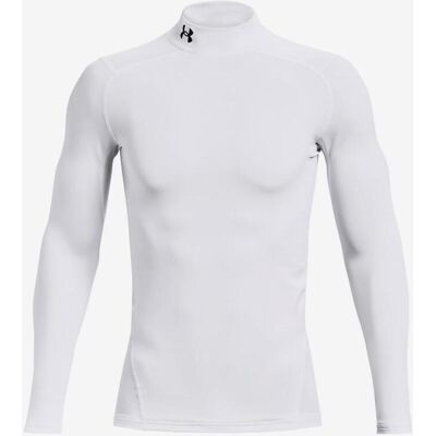 Under Armour ColdGear Compression Mock Langarmshirt weiß - M male Under Armour ColdGear Compression Mock Langarmshirt weiß - M male