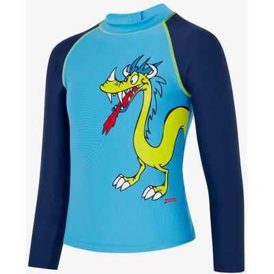 Zoggs Zip Dragons Langarm-Badeanzug blau gelb Kinder Badeanzug - 26 unisex Zoggs Zip Dragons Langarm-Badeanzug blau gelb Kinder Badeanzug - 26 unisex