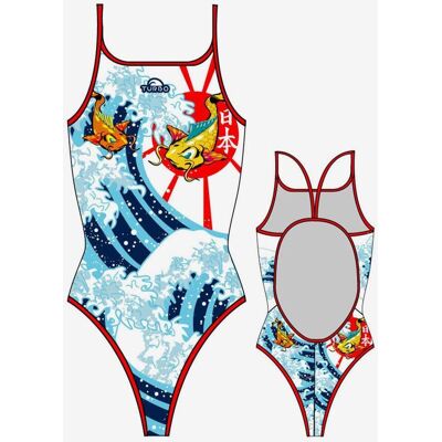 Badeanzug Turbo Carpa Japón Thin Strap Damen - L female Badeanzug Turbo Carpa Japón Thin Strap Damen - L female