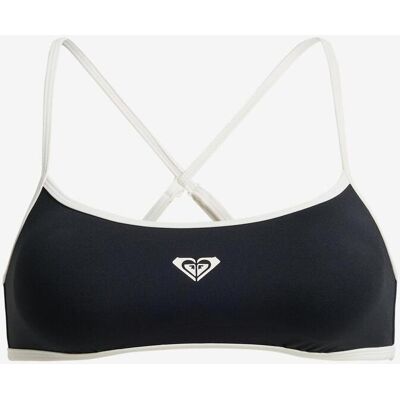Roxy The Retro Essentials Damen Bikini-Top schwarz weiß - M female Roxy The Retro Essentials Damen Bikini-Top schwarz weiß - M female