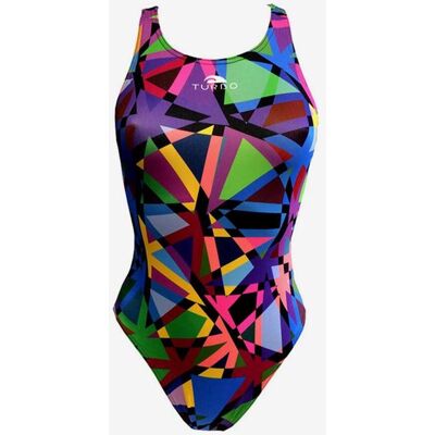 Badeanzug Turbo Kali lila/grün/blau Damen - XL female Badeanzug Turbo Kali lila/grün/blau Damen - XL female
