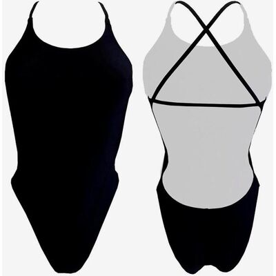 Turbo Brasileiro Comfort Damen Badeanzug mit dünnen Trägern schwarz - M female Turbo Brasileiro Comfort Damen Badeanzug mit dünnen Trägern schwarz - M female