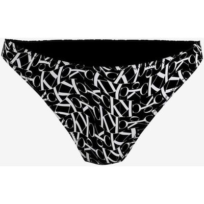 Calvin Klein CK Monogram Print Damen Bikinihose schwarz/weiß - XS female Calvin Klein CK Monogram Print Damen Bikinihose schwarz/weiß - XS female