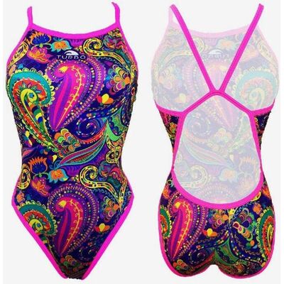 Badeanzug Turbo Revolution Kaschmir Thin Strap bunt Damen - M female Badeanzug Turbo Revolution Kaschmir Thin Strap bunt Damen - M female