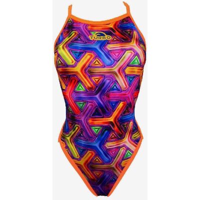 Badeanzug Turbo Tridi Triangle Thin Strap bunt Damen - S female Badeanzug Turbo Tridi Triangle Thin Strap bunt Damen - S female