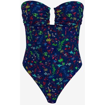 Tommy Hilfiger Coastal Floral Damen Badeanzug marineblau - S female Tommy Hilfiger Coastal Floral Damen Badeanzug marineblau - S female