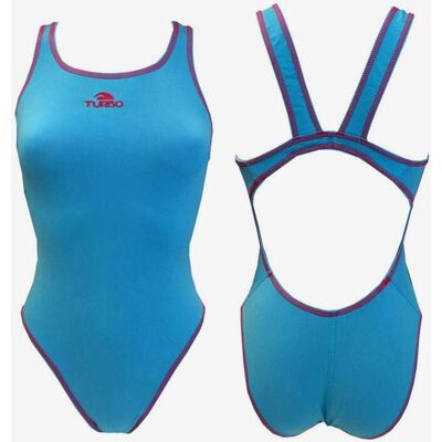 Schwimmender Badeanzug Turbo Confort Swim blaue Frau - S female Schwimmender Badeanzug Turbo Confort Swim blaue Frau - S female