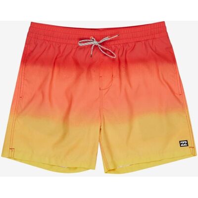 Billabong All Day Fade Layback 16 Inch Badehose rot orange gelb - XL male Billabong All Day Fade Layback 16 Inch Badehose rot orange gelb - XL male