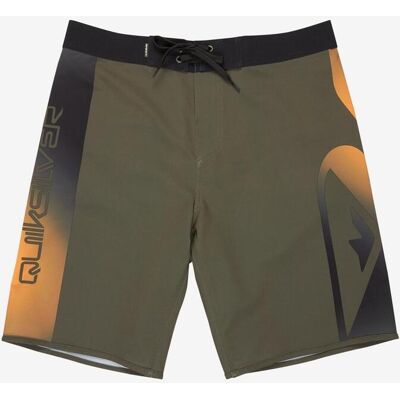 Quiksilver Surfsilk Holmes 20Inch Badehose khakigrün orange schwarz - 28 male Quiksilver Surfsilk Holmes 20Inch Badehose khakigrün orange schwarz - 28 male