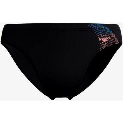 Speedo Medley Logo Brief Badehose schwarz rot - 38 male Speedo Medley Logo Brief Badehose schwarz rot - 38 male