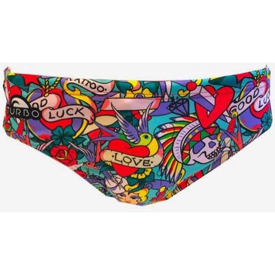 Badehose Wasserball Turbo Lucky rot/lila - M male Badehose Wasserball Turbo Lucky rot/lila - M male