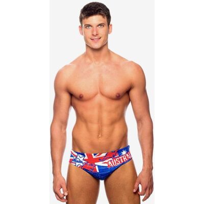 Badehose Wasserball Turbo Australia Vintage marineblau - M male Badehose Wasserball Turbo Australia Vintage marineblau - M male